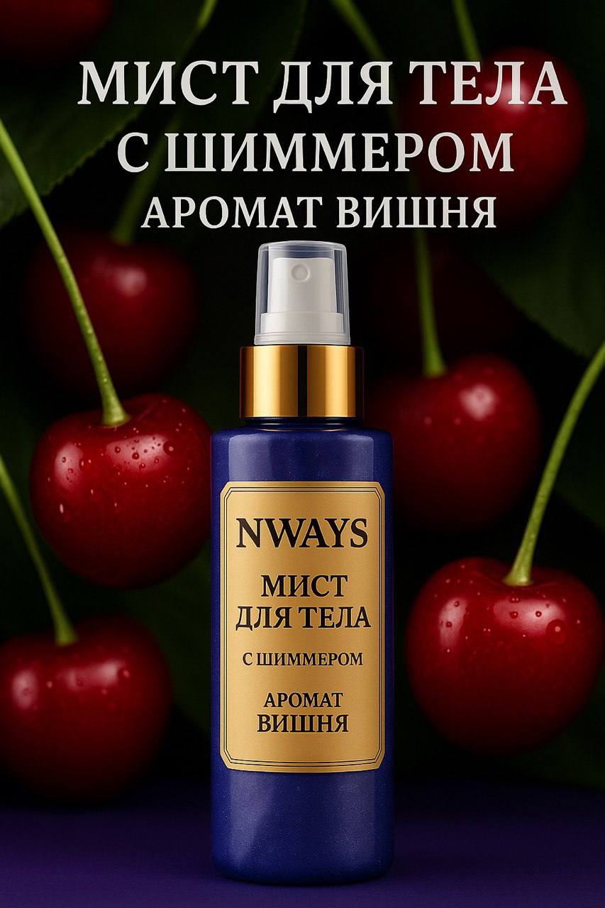 Мист для тела с шиммером NWAYS
